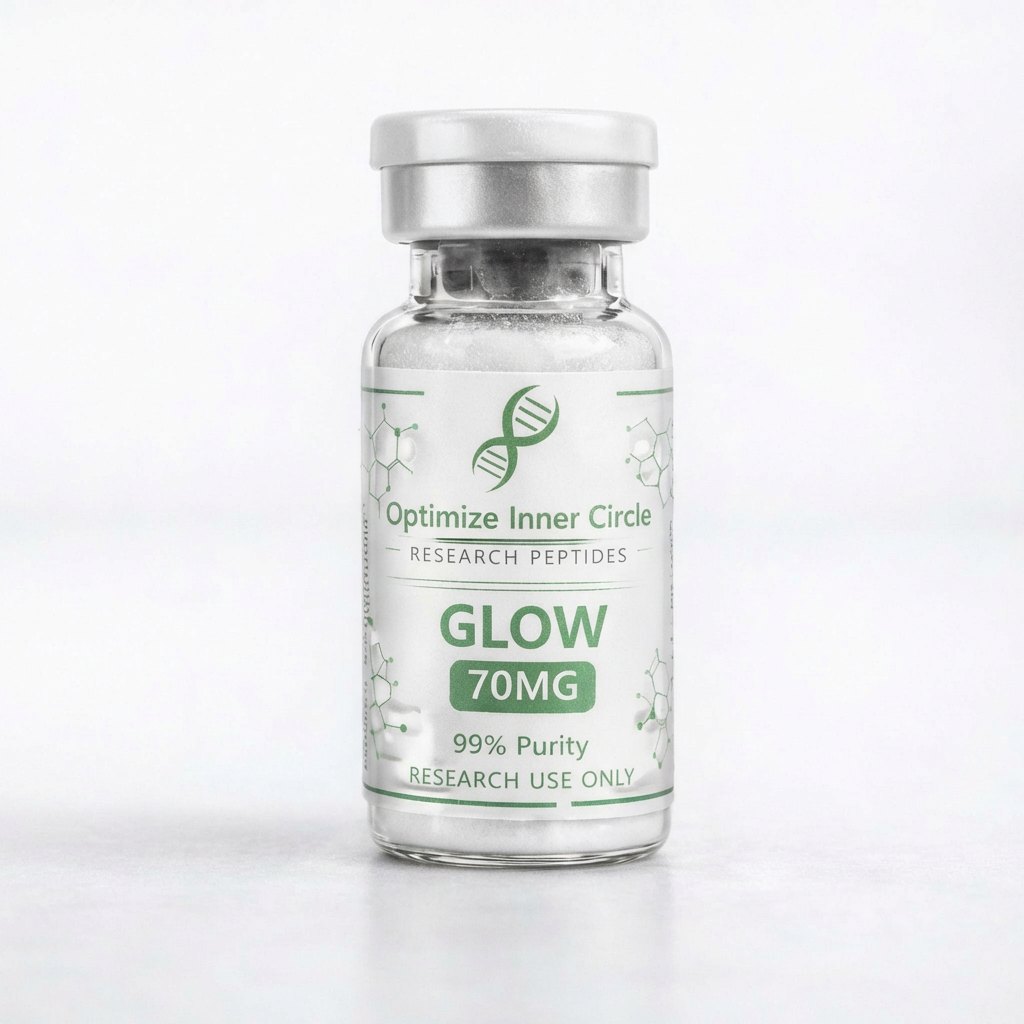 GLOW 70MG research peptide vial